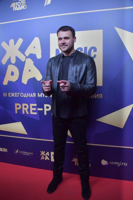 Московская область.  Певец Emin (Эмин Агаларов) на препати музыкальной премии `Жара` в концертном зале `Крокус Сити Холл`.