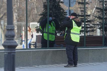 Екатеринбург. ТЦ \'Гринвич\' во время нерабочей недели, объявленной президентом РФ для снижения темпов распространения коронавируса COVID-19