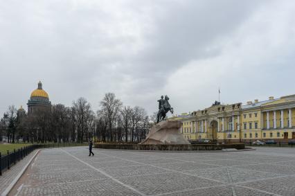 Санкт-Петербург. Памятник Петру I на Сенатской площади.