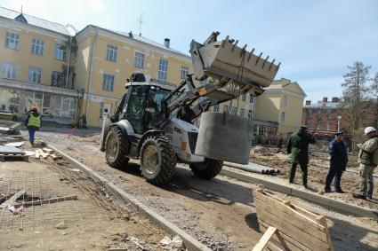 Санкт-Петербург. Строительство многофункционального медицинского центра Западного военного округа  в Пушкине.