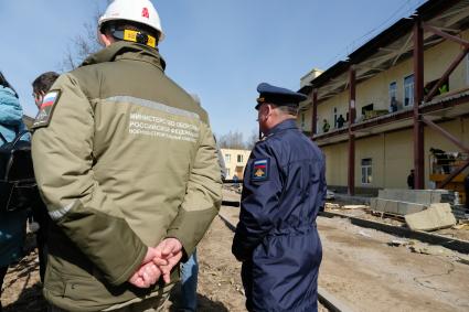 Санкт-Петербург. Строительство многофункционального медицинского центра Западного военного округа  в Пушкине.