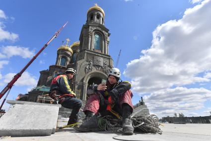 Московская область. Вид на главный храм Вооруженных сил РФ в парке `Патриот`.