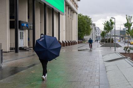 Москва. Прохожие на Зубовском бульваре.