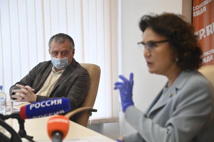 Москва. Директор Института законодательства и сравнительного правоведения при правительстве РФ Талия Хабриева в редакции `Комсомольская правда`.