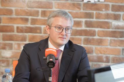 Москва. Временно исполняющий обязанности губернатора Камчатского края Владимир Солодов на радио `Комсомольская правда`.