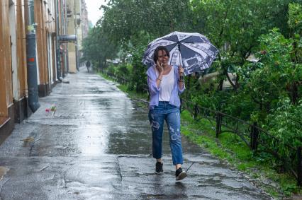 Санкт-Петербург. Во время дождя .