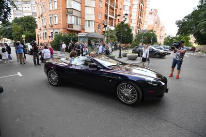 Москва.  Адвокат семьи погибшего Сергея Захарова Александр Добровинский после слушаний в Пресненском суде по делу о ДТП со смертельным исходом.