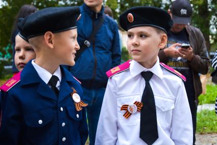 Новосибирск. День знаний в Сибирском кадетском корпусе.