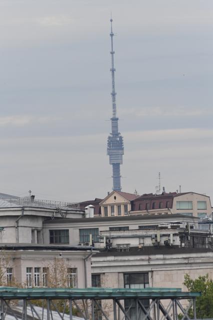 Москва.  Останкинская телебашня .