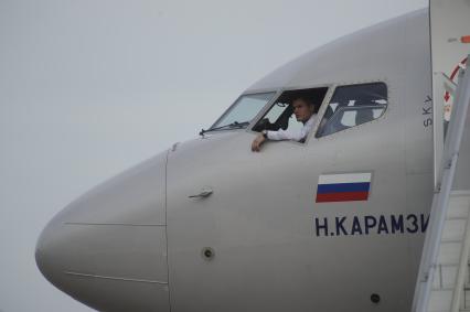 Екатеринбург. Самолет Boeing 737-800 авиакомпании \'Аэрофлот\' в аэропорту \'Кольцово\'