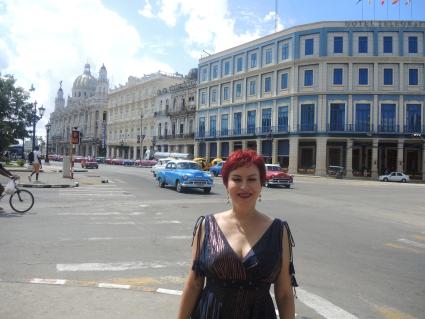 Куба. Гавана. Специальный корреспондент КП Дарья Асламова во время час-пика.