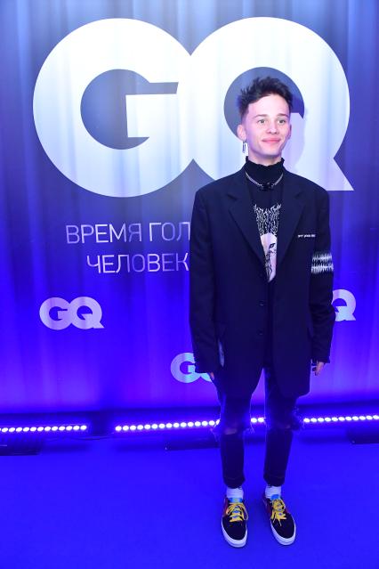 Москва. Блогер Даня Милохин на премии `Человек года 2020` по версии журнала GQ.