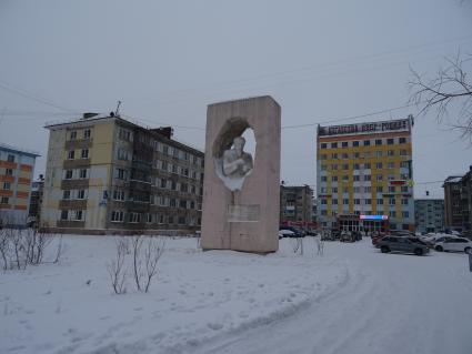 Воркута. Памятник Александру Чернову.