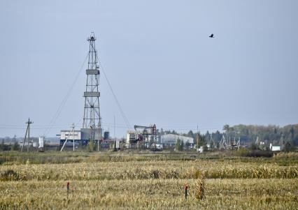 Беларусь, Гомельская область. Добыча нефти.