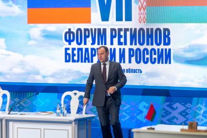 Белоруссия. Минск. Премьер-министр Белоруссии Роман Головченко на VII Форуме регионов России и Белоруссии.