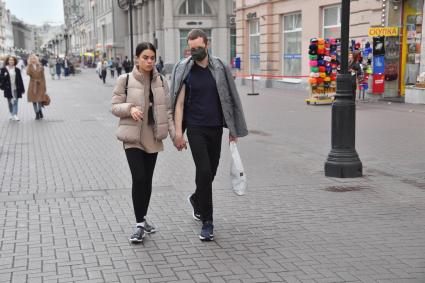 Москва. Горожане на Старом Арбате.