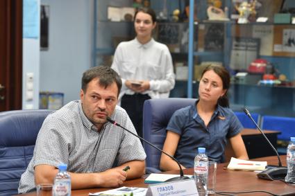 Москва. Заместитель руководителя программы `Белуха-Белый кит` ИПЭЭ РАН Дмитрий Глазов во время круглого стола на тему `Как сохранить и восстановить водное биоразнообразие России?`в ИД `Комсомольская правда`.