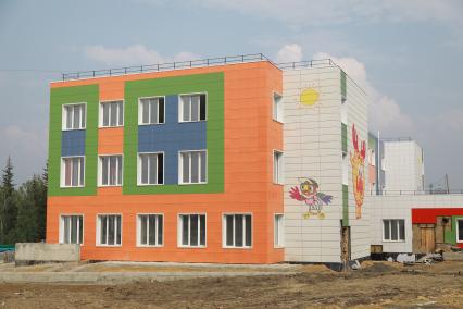 Красноярский край. п.Таёжный. Строительство детского сада.