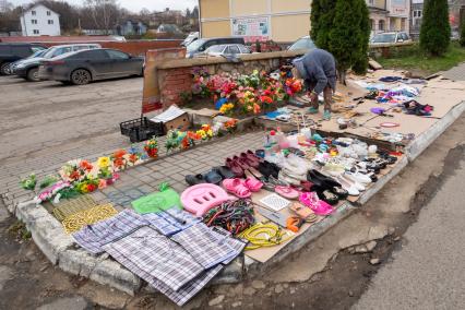 г.Таруса. Уличная торговля.