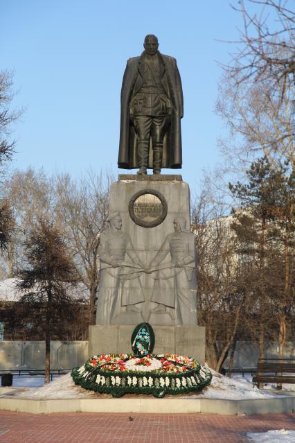 Иркутск. Памятник А. В. Колчаку.