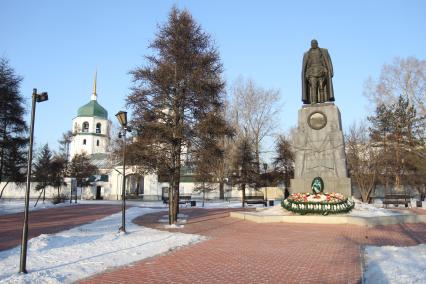 Иркутск. Памятник А. В. Колчаку.