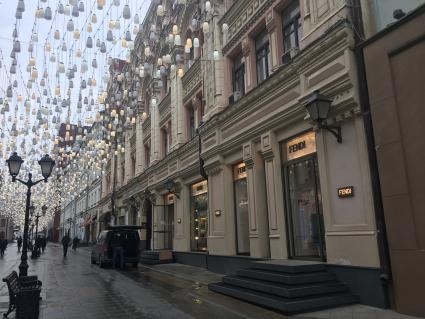 Москва. Вид на бывший доходный дом, 1883 год архитектора Ивана  Богомолова в Столешниковом переулке, где жил Гиляровский.