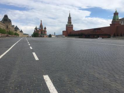 Москва.  Вид на Красную площадь.