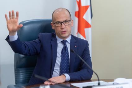 Ижевск. Встреча с главой Республики Удмуртия Александром Бречаловым .