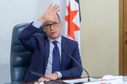 Ижевск. Встреча с главой Республики Удмуртия Александром Бречаловым .