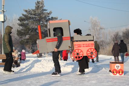 Иркутск. Бал-маскарад на острове Конный.