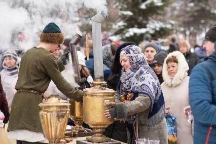 Москва. Фестиваль зимних народных забав `Славянская зима` 2020.