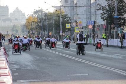 Пермь. Участники третьего международного марафона.