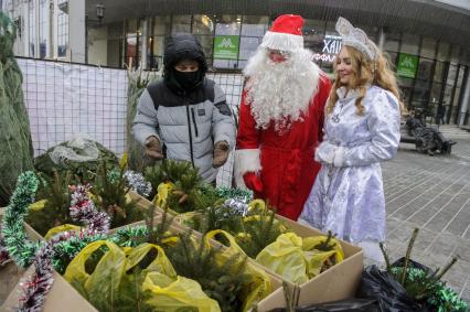 Екатеринбург. Елочный базар на одной из центральных улиц города