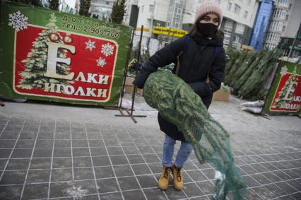 Екатеринбург. Елочный базар на одной из центральных улиц города