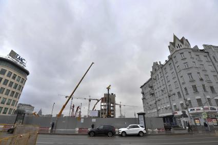 Москва. Реконструкция здания спорткомплекса `Олимпийский`.