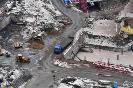 Москва. Реконструкция здания спорткомплекса `Олимпийский`.