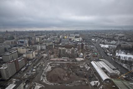 Москва.  Реконструкция здания спорткомплекса `Олимпийский`.