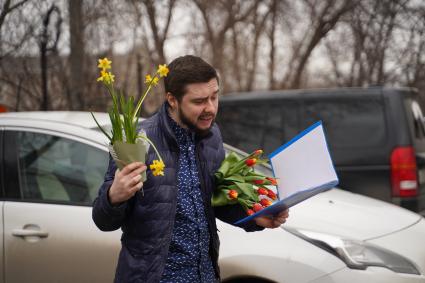 Самара. Работа курьера по доставке цветов.