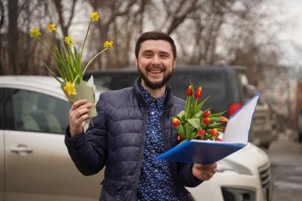 Самара. Работа курьера по доставке цветов.