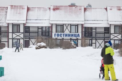 Московская область, д. Шуколово. Гостиница на территории горнолыжного клуба Леонида Тягачева.