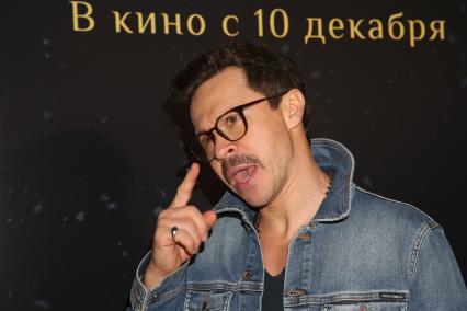 Кинотеатр КАРО 11 ОКТЯБРЬ. Премьера фильма СЕРЕБРЯНЫЕ КОНЬКИ. 2020. На снимке: актер Павел Деревянко