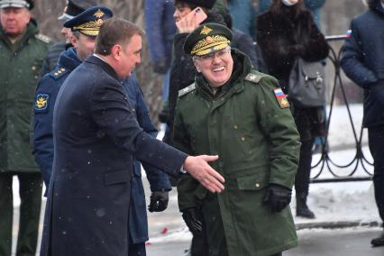 Москва. Губернатор Тульской области Алексей Дюмин во время празднования 30 летия создания МЧС у  Главного управления  МЧС России.