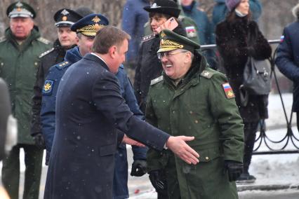 Москва. Губернатор Тульской области Алексей Дюмин во время празднования 30 летия создания МЧС у  Главного управления  МЧС России.