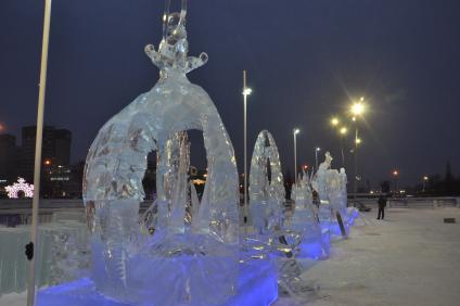 Пермь. VII Открытый конкурс `Кубок России по снежной и ледовой скульптуре `Зимний вернисаж`.