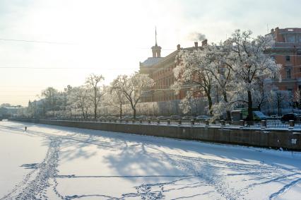 Санкт-Петербург. Заснеженный город.