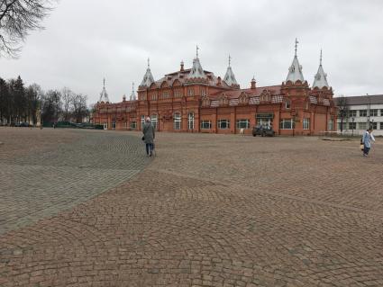 Московская область, Сергиев Посад.  Паломнический центр Свято-Троицкой Сергиевой Лавры.