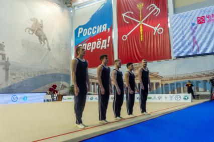 Санкт-Петербург.  во время Чемпионата по художественной гимнастике в ЦХГ `Жемчужина`.