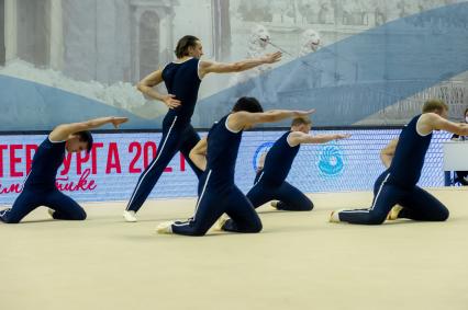 Санкт-Петербург.  во время Чемпионата по художественной гимнастике в ЦХГ `Жемчужина`.