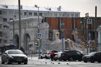 Москва. Вид на площадь Белорусского вокзала.