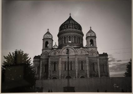Москва. Историческая фотография в музее Храме Христа Спасителя.